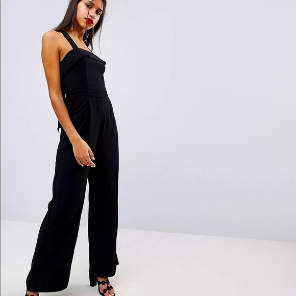 ADELYN RAE GREEN Anne Tie Back Jumpsuit - Picture 1 of 11